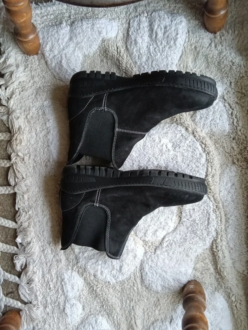 OtBt Suede Slip-On Ankle Boots